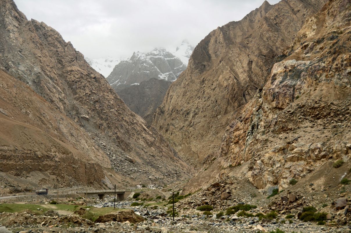 23 The Road Below The Mountains Between The Akmeqit And Chiragsaldi Passes On Highway 219 On The Way To Mazur And Yilik